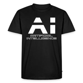IA Intelligence artificielle Intelligence artificielle - T-shirt Premium bio Homme - noir - Devant - Nico (187cm)
