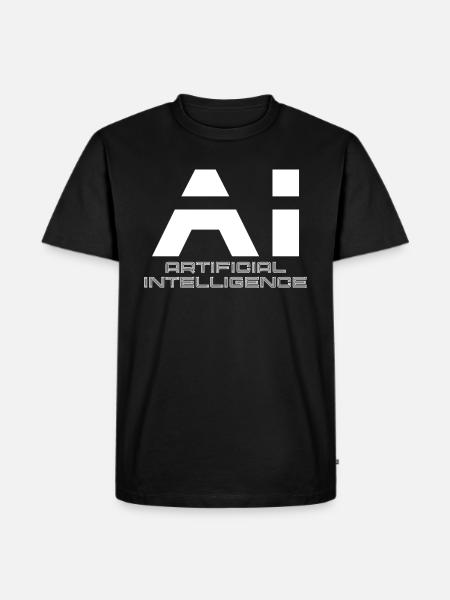 AI Artificial Intelligence Artificial Intelligence - Men's Premium Organic T-Shirt - black