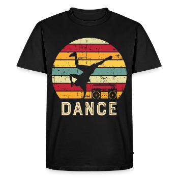 Breakdance Bboy musique danse - T-shirt Premium bio Homme - noir - Devant - Nico (187cm)