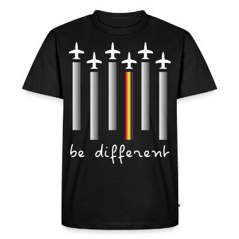 Avions avion | be different - T-shirt Premium bio Homme - noir - Devant - Nico (187cm)