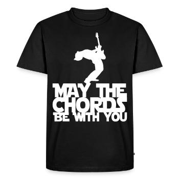 guitarist - Men's Premium Organic T-Shirt - black - Front - Nico (187cm)