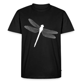 Libellule - T-shirt Premium bio Homme - noir - Devant - Nico (187cm)