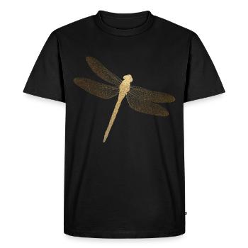 Libelle Gold - T-shirt Premium bio Homme - noir - Devant - Nico (187cm)