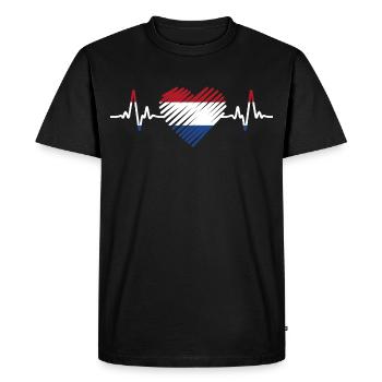 Netherlands - Men's Premium Organic T-Shirt - black - Front - Nico (187cm)