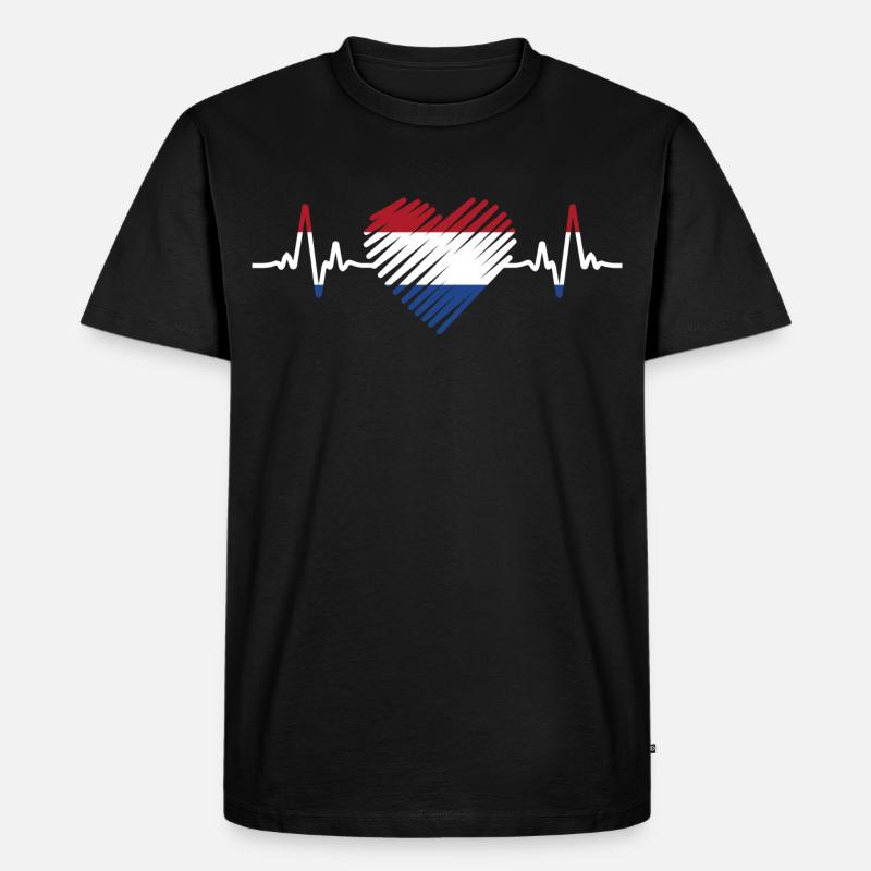 Niederlande - Männer Premium Bio T-Shirt - Schwarz
