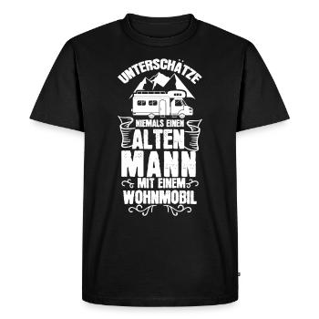 Mobile home man - Men's Premium Organic T-Shirt - black - Front - Nico (187cm)