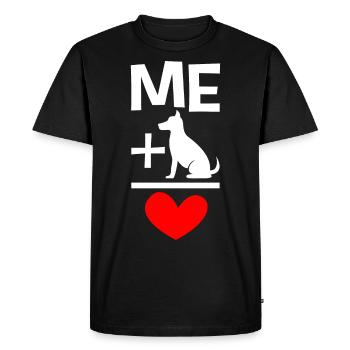 Dog and me best team dogs gift idea - Men's Premium Organic T-Shirt - black - Front - Nico (187cm)