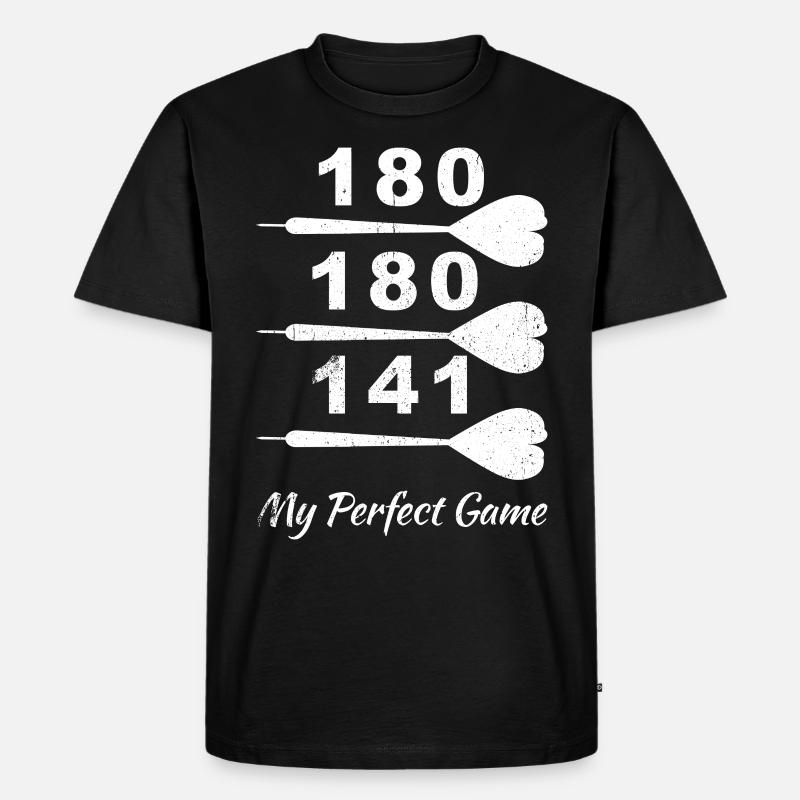 Mon jeu parfait - fléchettes - T-shirt Premium bio Homme - noir