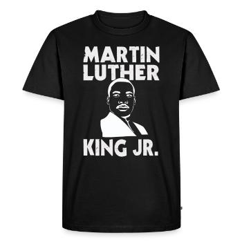 Martin Luther King Junior - T-shirt Premium bio Homme - noir - Devant - Nico (187cm)