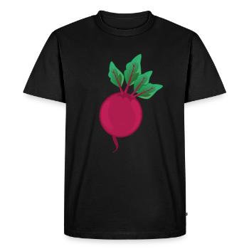 Betteraves rouges betteraves Rahna Funny - T-shirt Premium bio Homme - noir - Devant - Nico (187cm)