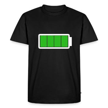 Foll Power | pour messieurs et dames - T-shirt Premium bio Homme - noir - Devant - Nico (187cm)