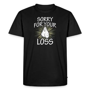Vasectomy Sterilization Gifts T-Shirt - Men's Premium Organic T-Shirt - black - Front - Nico (187cm)