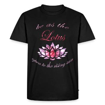 daily meditation - Men's Premium Organic T-Shirt - black - Front - Nico (187cm)