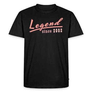 legend since 2002 - T-shirt Premium bio Homme - noir - Devant - Nico (187cm)