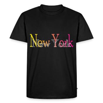 New York - T-shirt Premium bio Homme - noir - Devant - Nico (187cm)