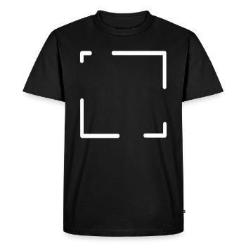 Carré de cadre blanc Déco - T-shirt Premium bio Homme - noir - Devant - Nico (187cm)