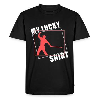 Golfer shirt golfeurs club de golf - T-shirt Premium bio Homme - noir - Devant - Nico (187cm)