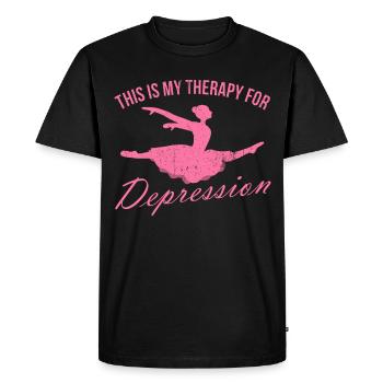 Ballet thérapie sort de danse de ballet sort - T-shirt Premium bio Homme - noir - Devant - Nico (187cm)