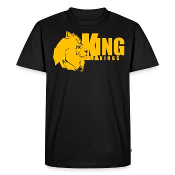 True King Gold - T-shirt Premium bio Homme - noir - Devant - Nico (187cm)