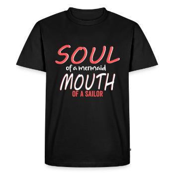 Marin marin marin marin marin voile 3000 - T-shirt Premium bio Homme - noir - Devant - Nico (187cm)