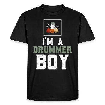 Drums player drummer Drummer Drummer - Men's Premium Organic T-Shirt - black - Front - Nico (187cm)