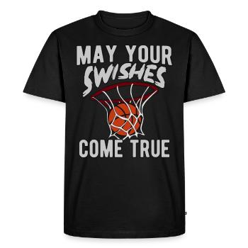 Basketball Basketballer - Men's Premium Organic T-Shirt - black - Front - Nico (187cm)