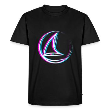 Saison de voile - Voilier - T-shirt Premium bio Homme - noir - Devant - Nico (187cm)