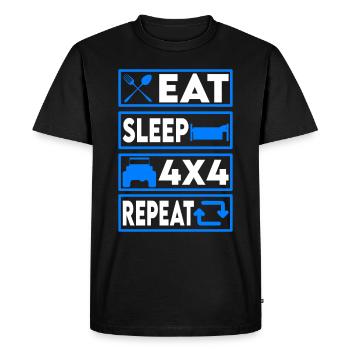 Offroad ATV Routine - Offroader Gift Idea - Men's Premium Organic T-Shirt - black - Front - Nico (187cm)