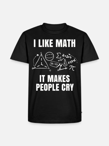 Math - Men's Premium Organic T-Shirt - black