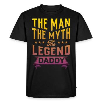 Fête des Pères - T-shirt Premium bio Homme - noir - Devant - Nico (187cm)