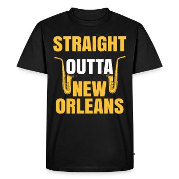 Jazz - T-shirt Premium bio Homme - noir - Devant - Nico (187cm)
