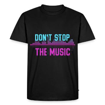 DJ Gift Music Disc Jockey Disco Techno Rave - Men's Premium Organic T-Shirt - black - Front - Nico (187cm)