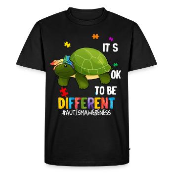 Autisme Cadeau Autiste Asperger TDAH Autisme - T-shirt Premium bio Homme - noir - Devant - Nico (187cm)