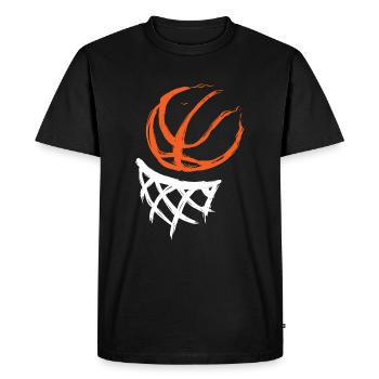 Basketballer Basketballerin Basketball Geschenk - Männer Premium Bio T-Shirt - Schwarz - Vorne - Nico (187cm)