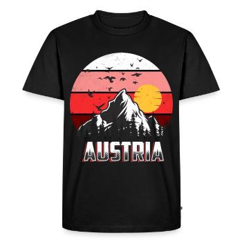 Austria - Men's Premium Organic T-Shirt - black - Front - Nico (187cm)