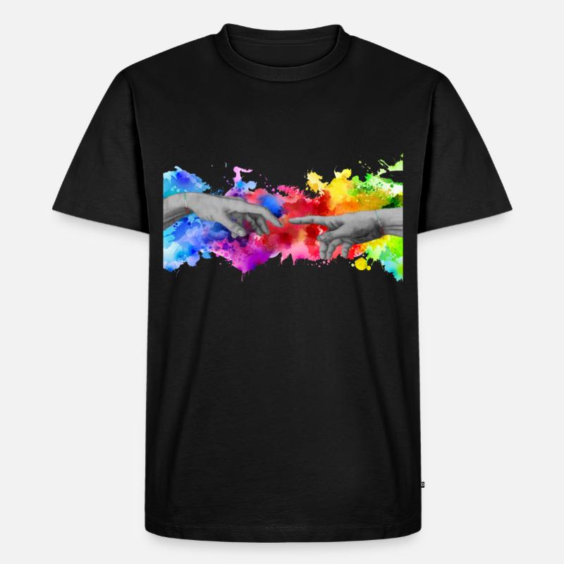 Michi Mode Trend Style Cool - Männer Premium Bio T-Shirt - Schwarz