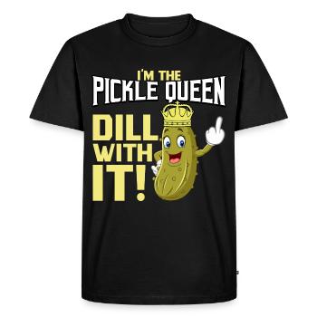 I love pickles and pickles lovers Ar - Men's Premium Organic T-Shirt - black - Front - Nico (187cm)