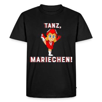 Funkenmariechen Gardetanz Geschenk - Männer Premium Bio T-Shirt - Schwarz - Vorne - Nico (187cm)