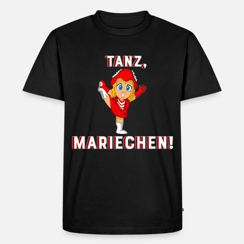 Funkenmariechen Gardetanz Geschenk - Männer Premium Bio T-Shirt - Schwarz