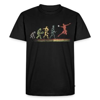 Ein großartiges HandballTStück für Spieler mit - Männer Premium Bio T-Shirt - Schwarz - Vorne - Nico (187cm)