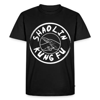 Un joli teeshirt karaté avec logo pour les fans - T-shirt Premium bio Homme - noir - Devant - Nico (187cm)