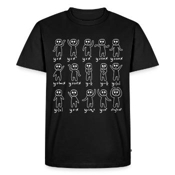 Teaching Shirt For Teachers Saying "Mathematics" - Men's Premium Organic T-Shirt - black - Front - Nico (187cm)