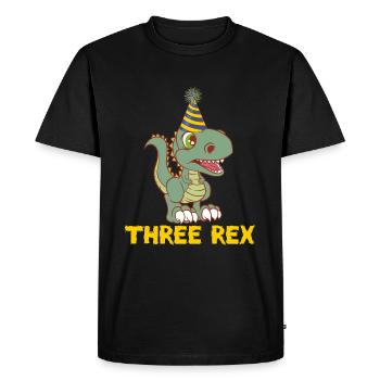Grande chemise d'anniversaire enfant pour leur - T-shirt Premium bio Homme - noir - Devant - Nico (187cm)