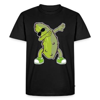 Tamponner le concombre Dab Swag Swagger T-shirt - T-shirt Premium bio Homme - noir - Devant - Nico (187cm)