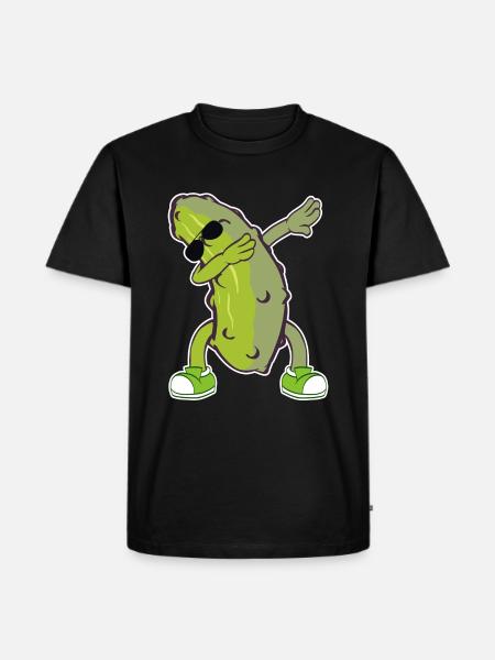 Dabbing Komkommer Dab Swag Swag Swagger T-shirt Design - Mannen Premium Bio T-shirt - zwart