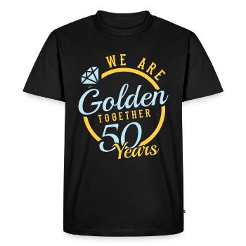 Nous Sommes D'or Ensemble 50 Ans T-shirt - T-shirt Premium bio Homme - noir - Devant - Nico (187cm)