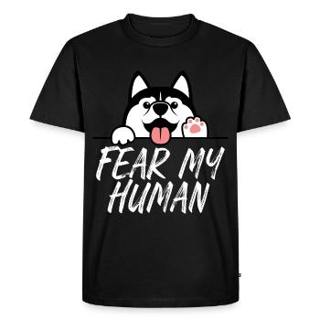 Husky - T-shirt Premium bio Homme - noir - Devant - Nico (187cm)