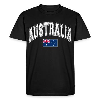 Drapeau de l’Australie - T-shirt Premium bio Homme - noir - Devant - Nico (187cm)