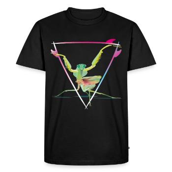 mante - T-shirt Premium bio Homme - noir - Devant - Nico (187cm)