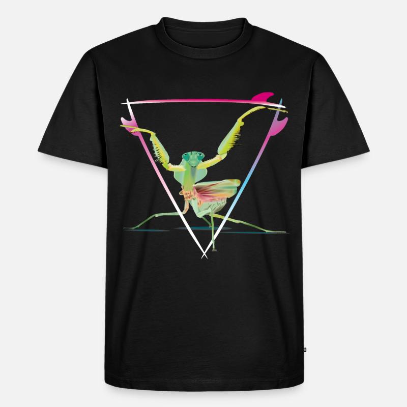 Mantis - Männer Premium Bio T-Shirt - Schwarz